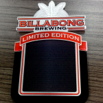 Billabong Custom Shaped Acrylic Tap Decal