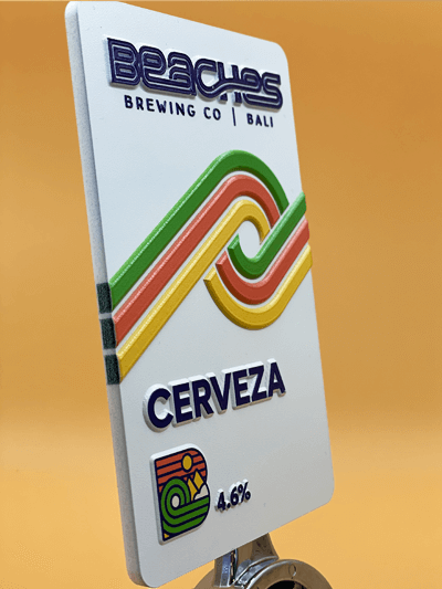 Beaches Cerveza Tap Decal